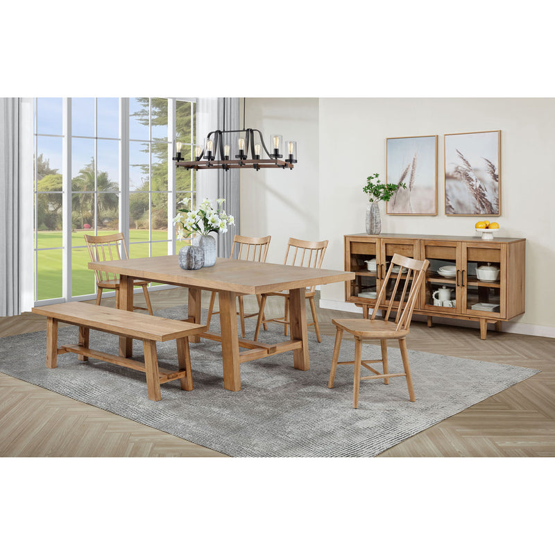 Backless Dining Bench - Natural