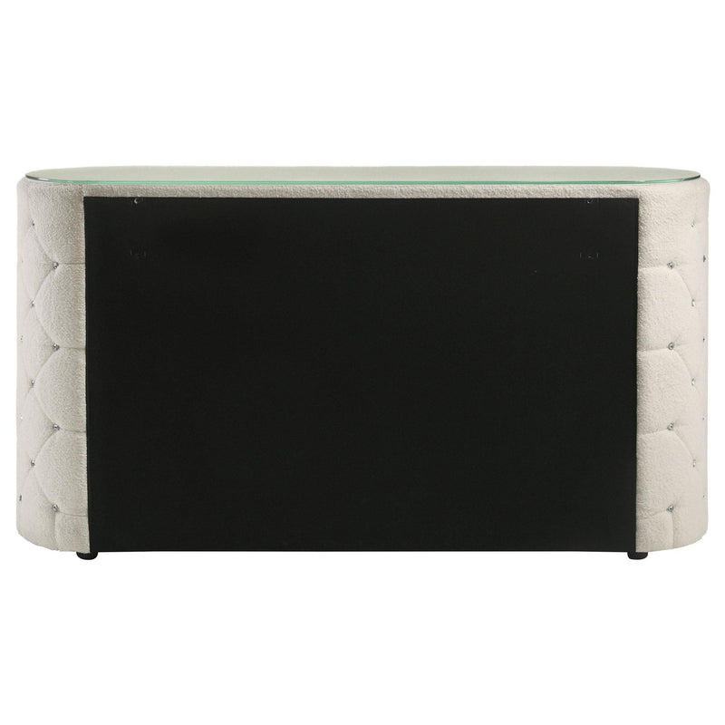 Sonya 6-drawer Upholstered Bedroom Dresser Ivory