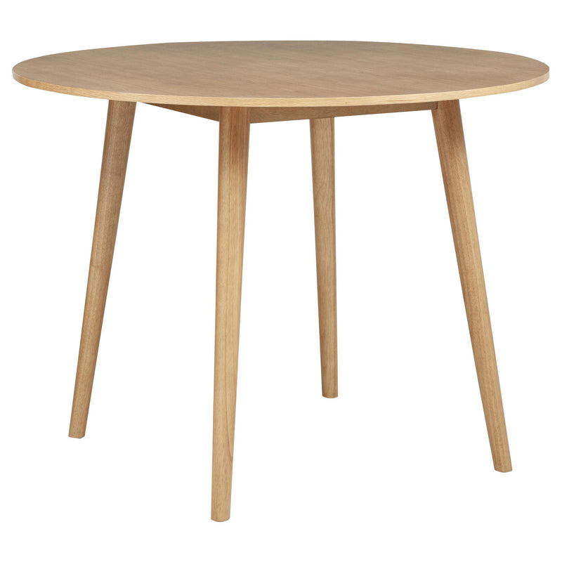 Andrews 5-piece Round Counter Dining Set Light Ash and White