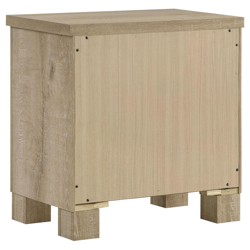 Oakglen 2-drawer Nightstand Bedside Table Weathered Oak