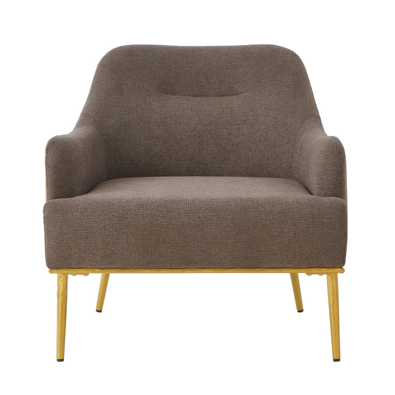 Modern Elegance Accent Chair With Curved Backrest