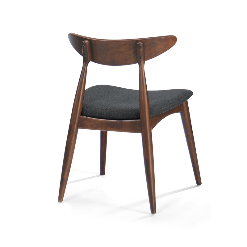 Retro Dining Chairs With Ergonomic Back (Set of 2)