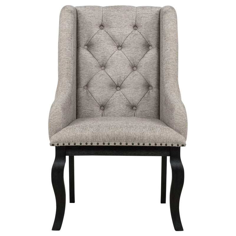 Kinzler - Arm Chair (Set of 2) - Tan / Black