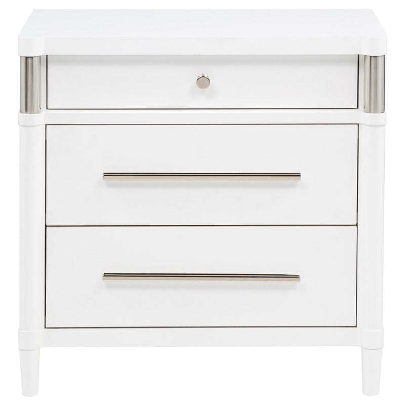 Gracemont 3-drawer Bedroom Nightstand Bedside Table White
