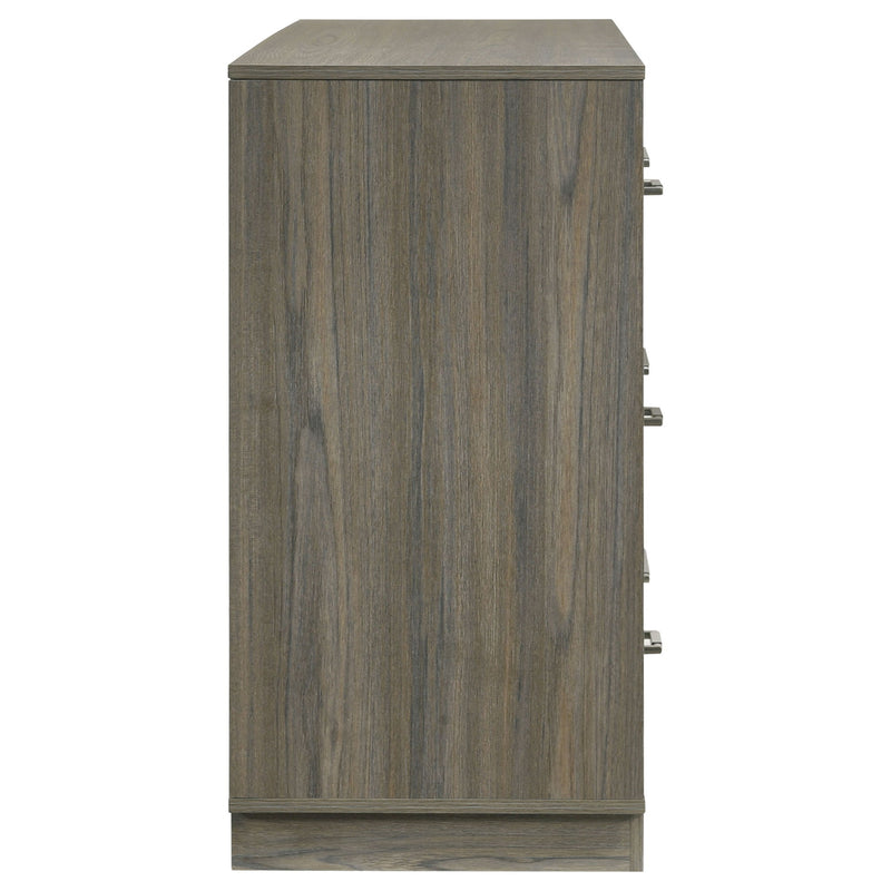 Edmondson - 9 Drawer Dresser With Hidden Jewelry Tray - Natural / Gray
