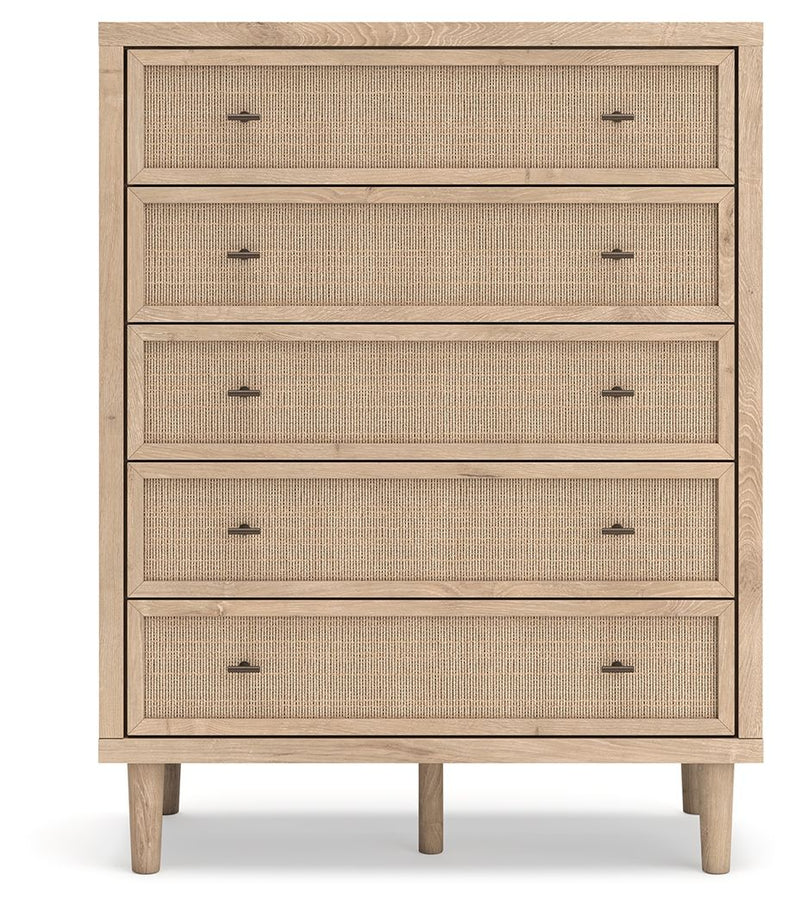 Cielden - Five Drawer Wide Chest - Two-Tone