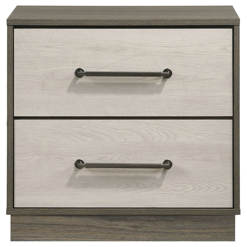 Edmondson - 2 Drawer Nightstand - Gray