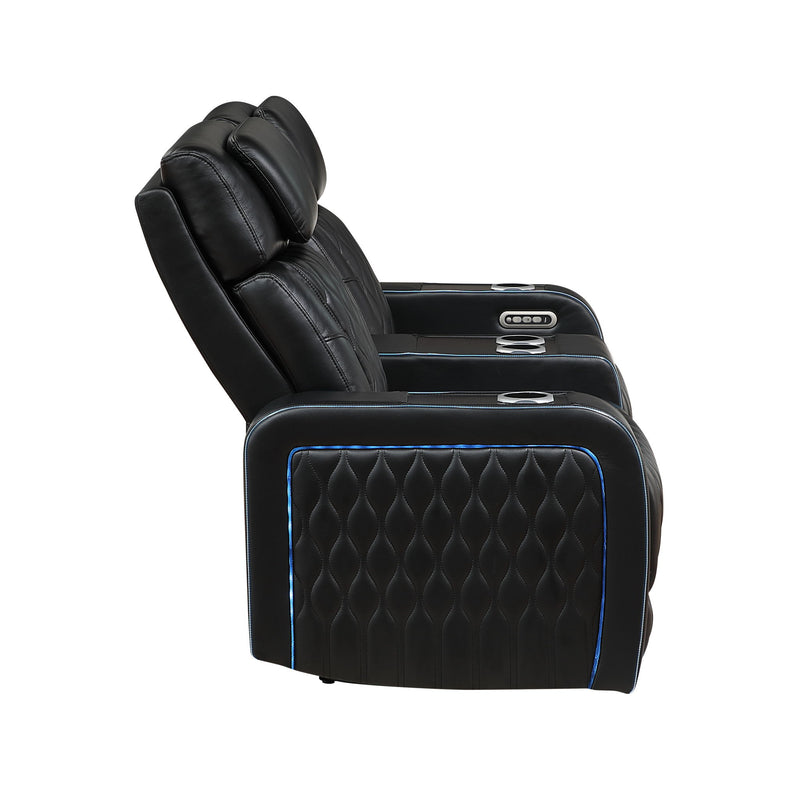 Electra - Power Reclining Set With Power Headrests, Massage And LED Lighting