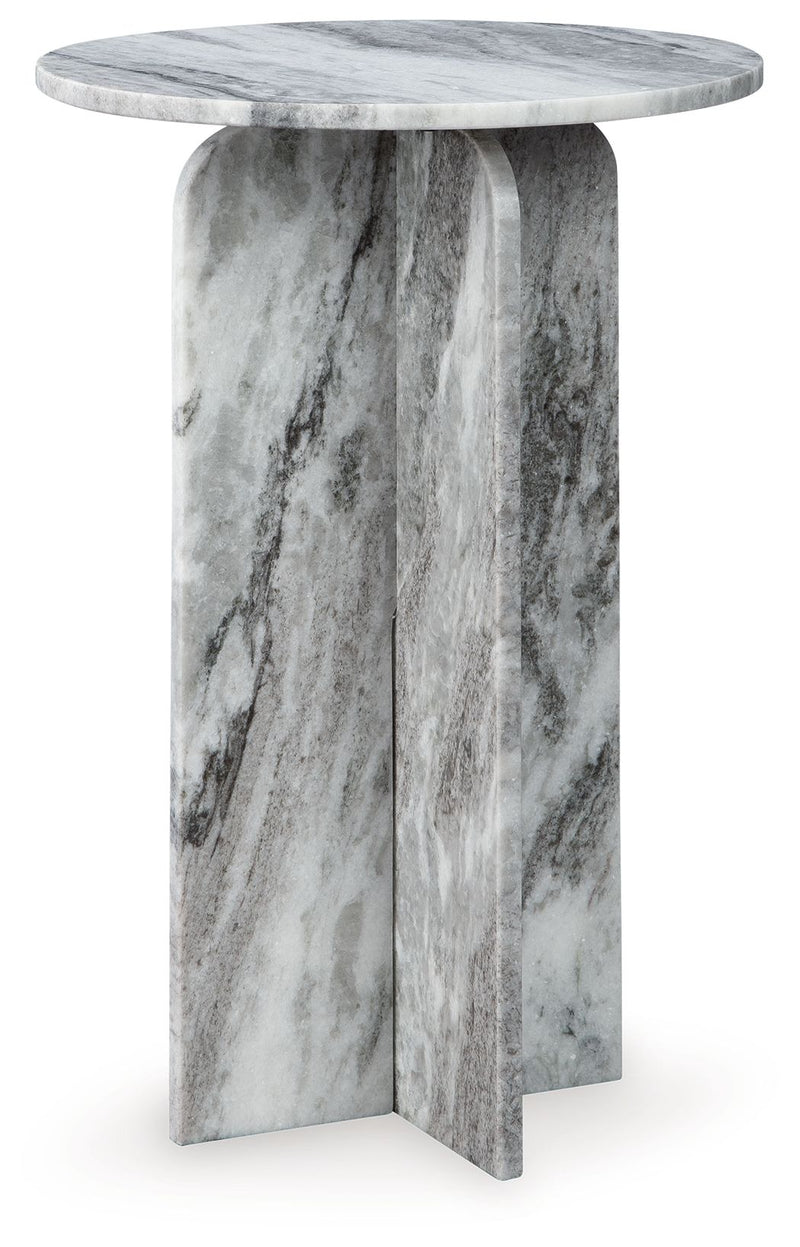 Keithwell - Round Accent Table - Gray
