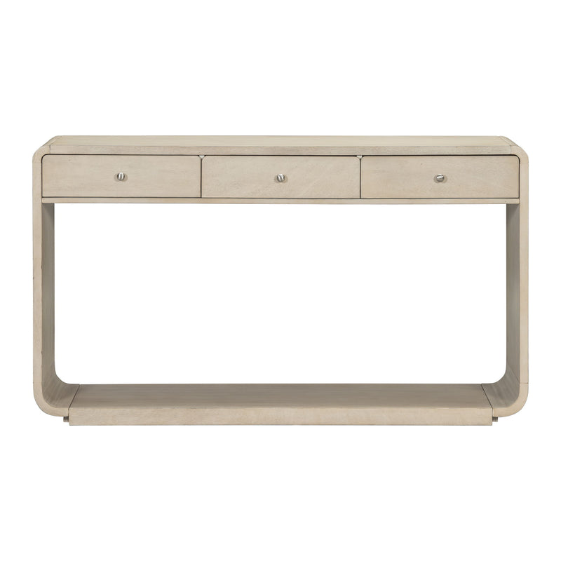 Console Table With 3 Drawers And Display Shelf