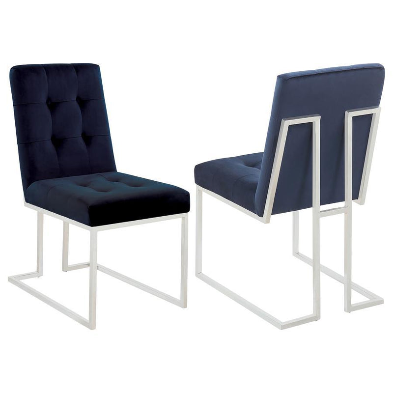 Cisco - Velvet Upholstered Dining Side Chair (Set of 2)