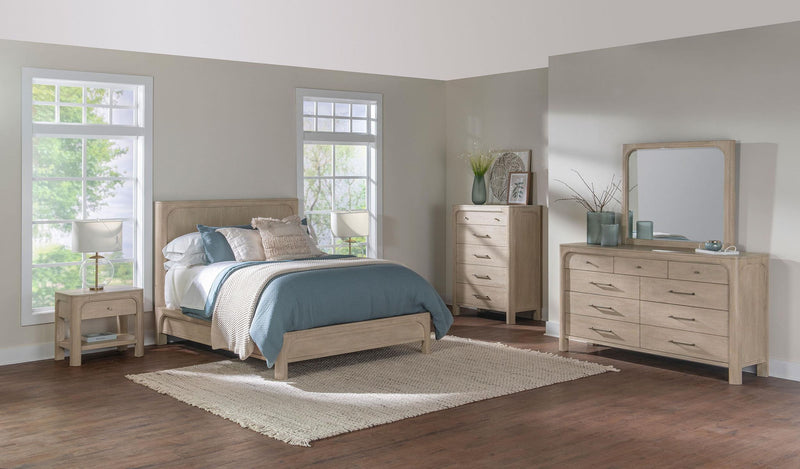 Solano 1-drawer Nightstand Bedside Table Weathered Mango
