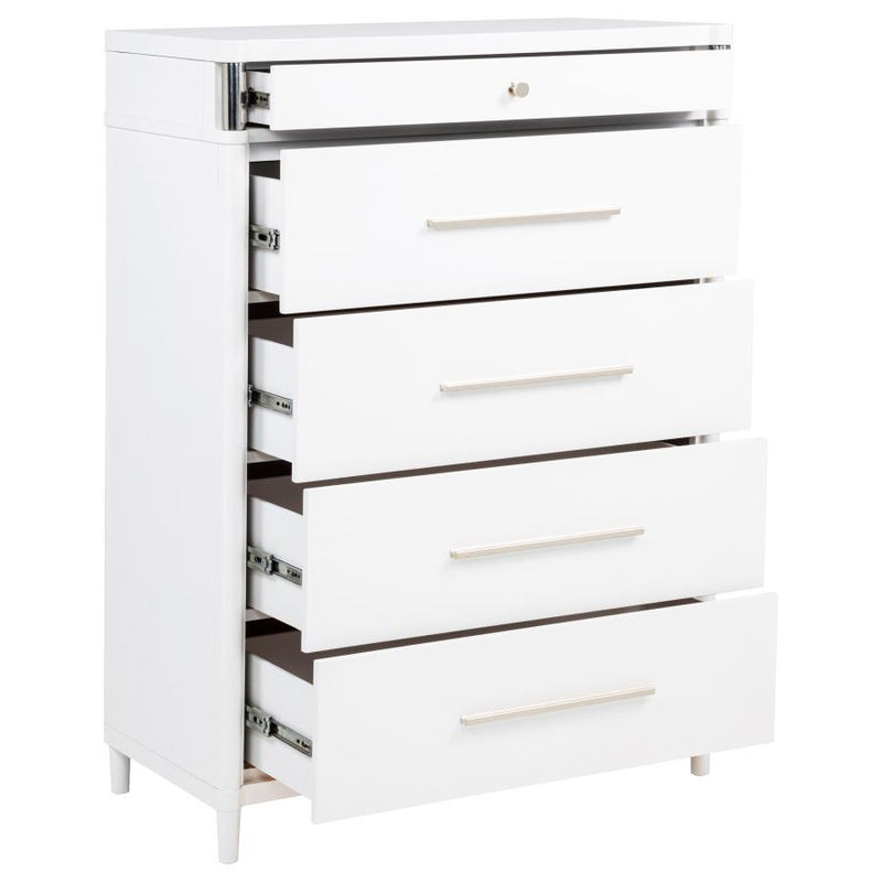 Gracemont - 5-Drawer Bedroom Chest Of Drawers - White