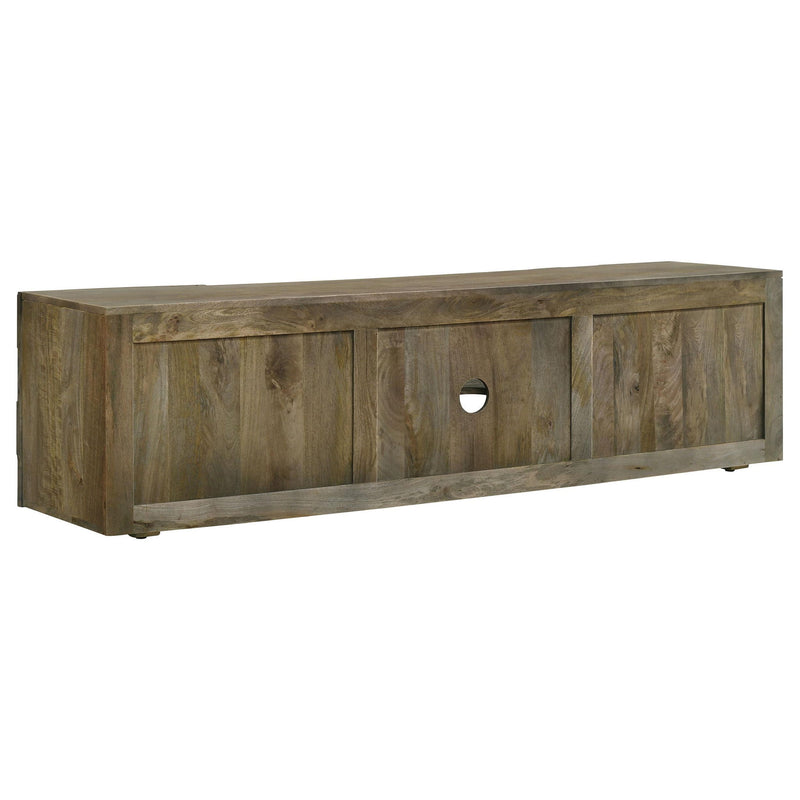 Keese 2-door Wood 70-inch TV Stand Media Console Mango Brown