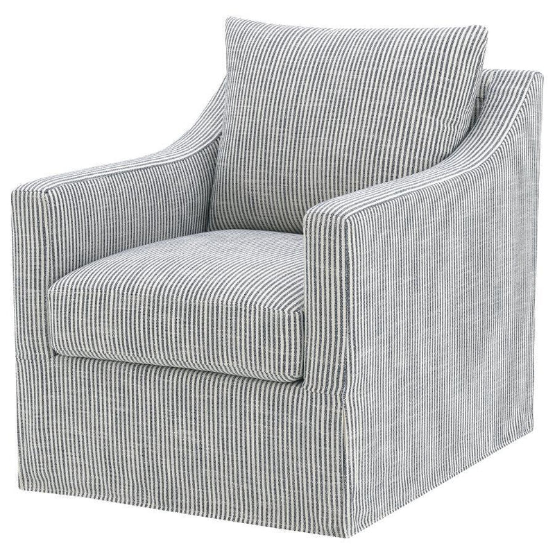 Winter - Upholstered Sloped Arm Accent Swivel Chair