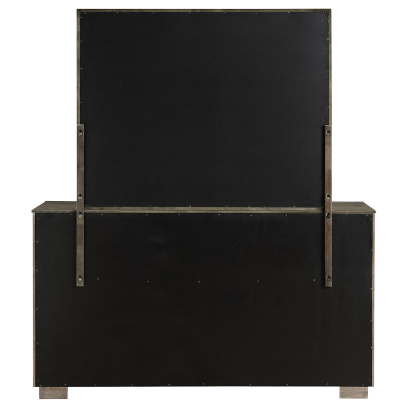 Prescott - 8 Drawer Dresser With Mirror - Brown