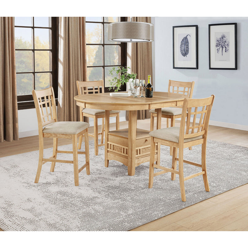 Davis - Counter Height Extension Dining Table - Light Oak