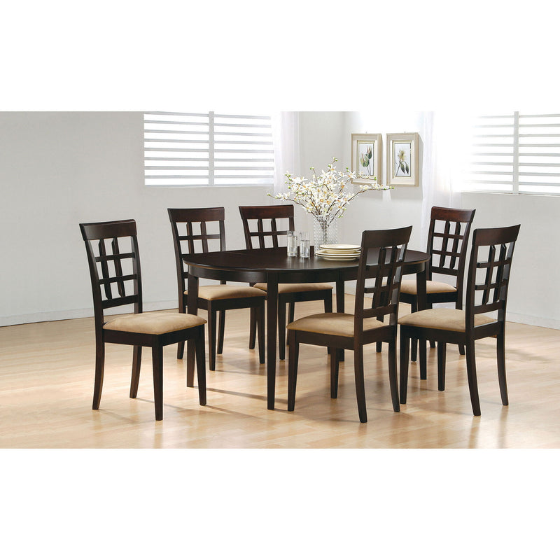 Lattice Back Dining Chair (Set of 2) - Brown
