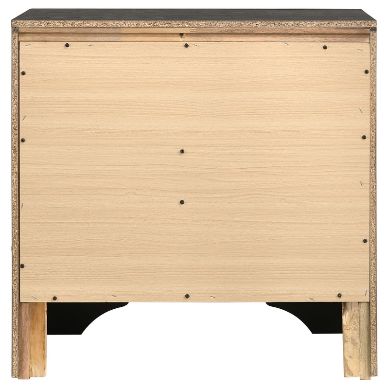 Transitional 2 Drawer Nightstand With Hidden Jewelry Tray