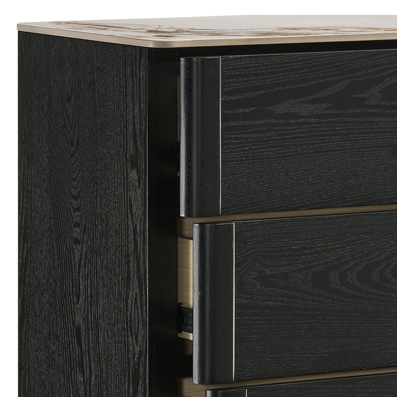 Opel - 5 Drawer Chest - Black