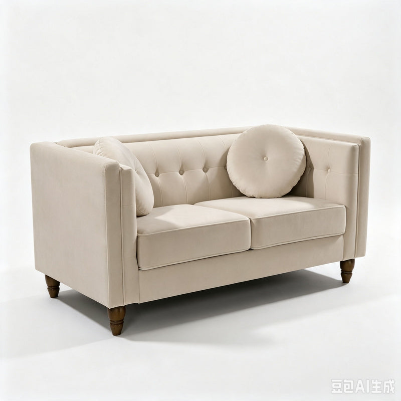 Chesterfield Loveseat 2 Seater Couch For Living Room