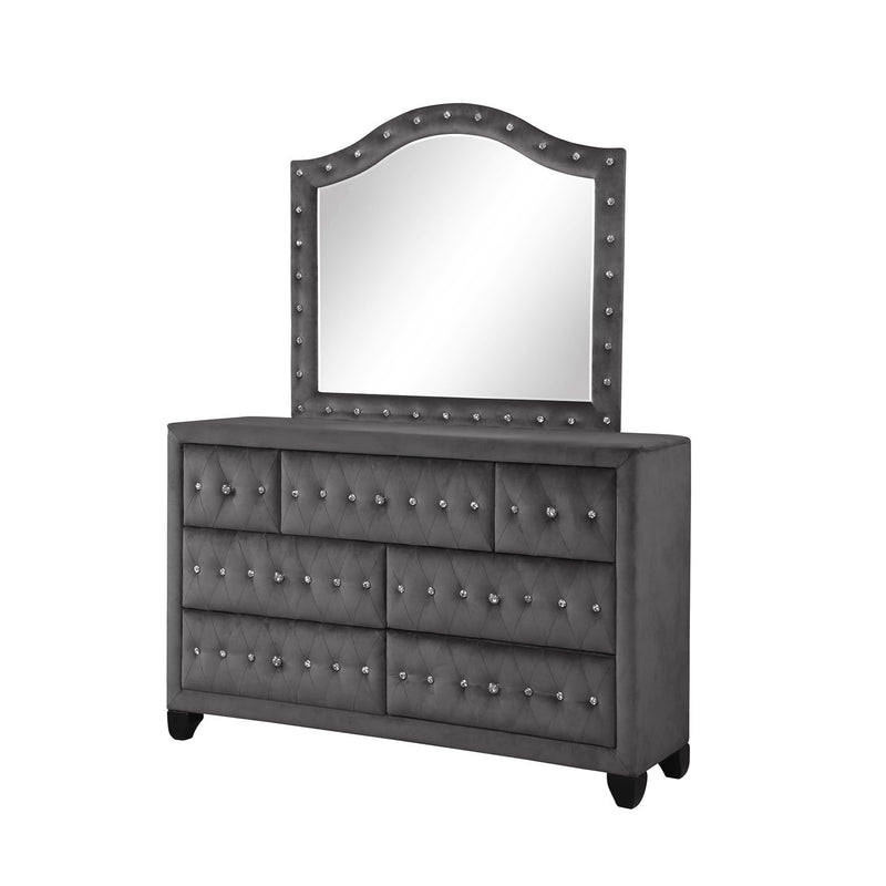 Sophia - Tufted Upholstery Mirror