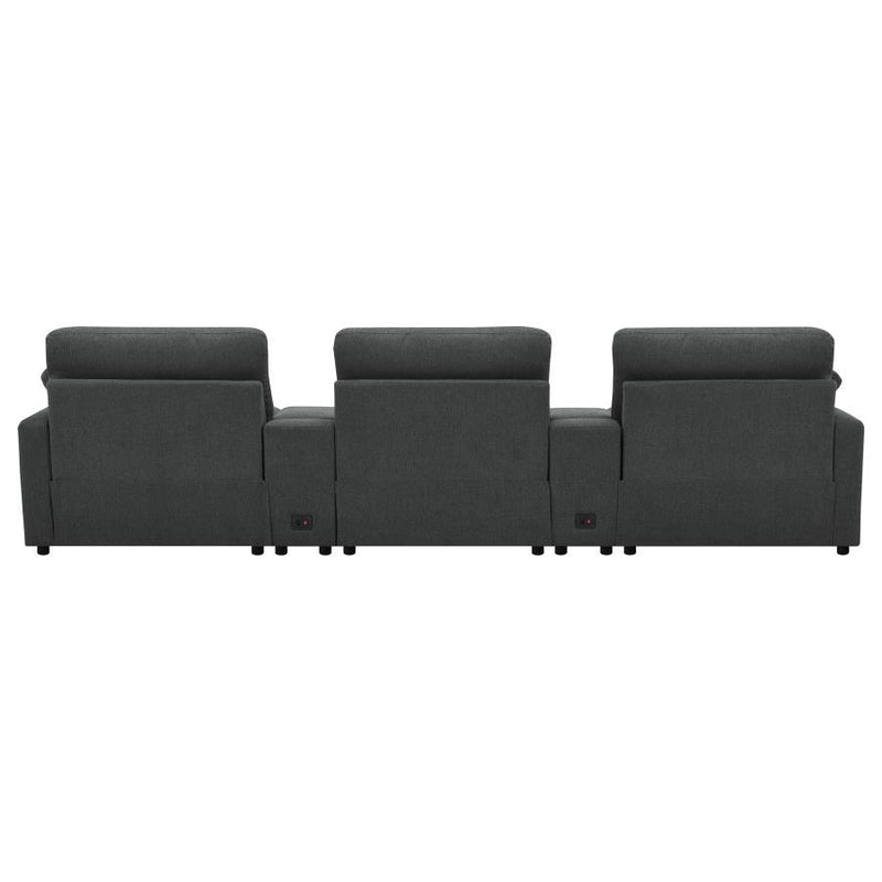 Collins - 5-Piece Power Reclining Home Theater Seating