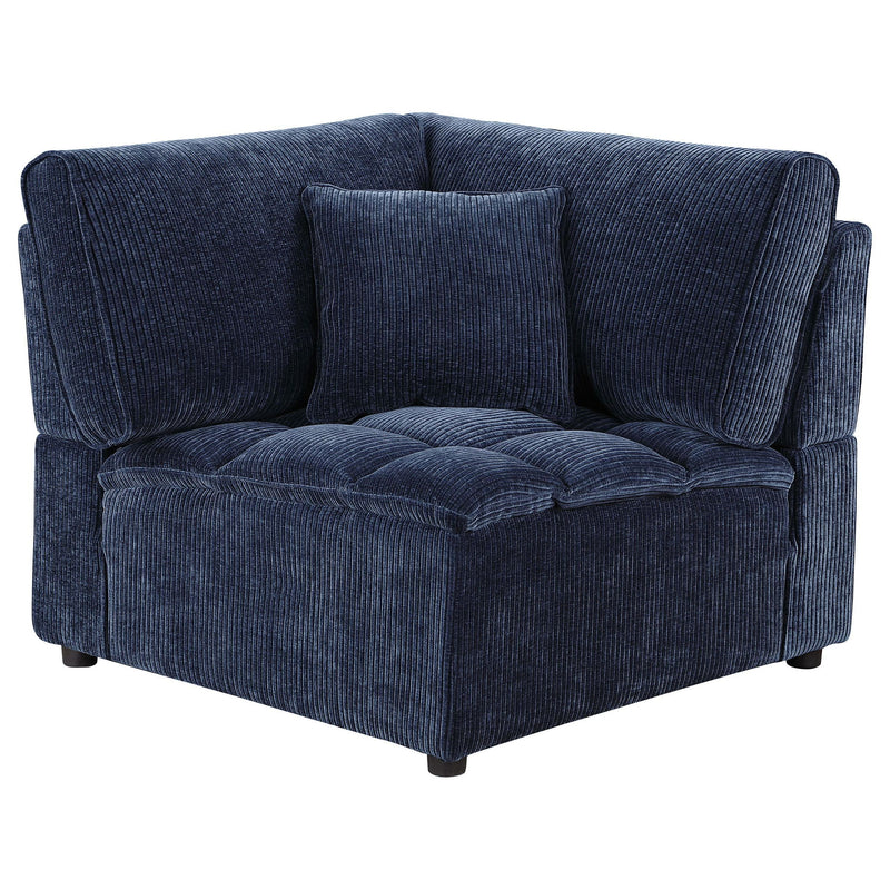 Atlantic 5-piece Upholstered Modular Sectional Sofa Blue