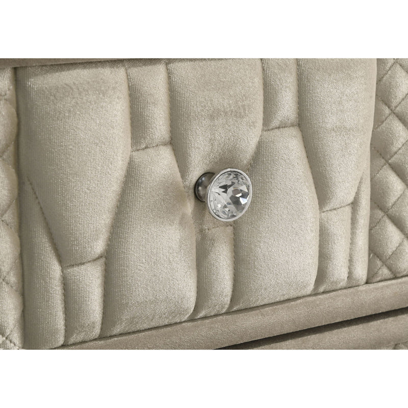 Mika - 8 Drawer LED Dresser With Mirror - Ivory