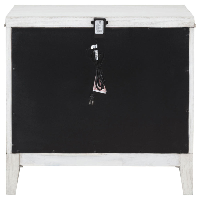 Marielle 2-drawer Nightstand Bedside Table Distressed White