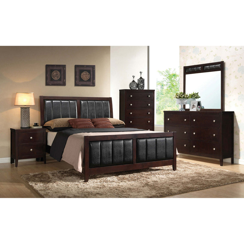 Upholstered Panel Bed With Headboard And Footboard