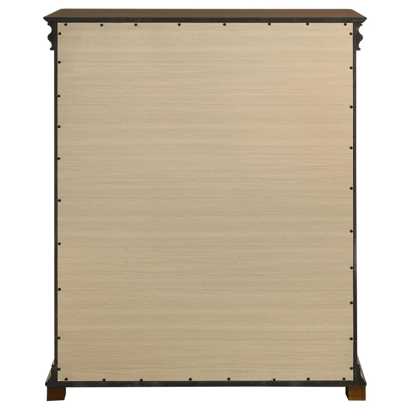 Garland 4-drawer Bedroom Chest of Drawers Brown Cherry