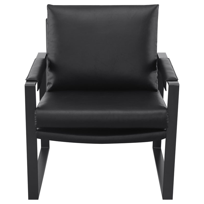 Goldbriar - Upholstered Track Arm Accent Chair - Black