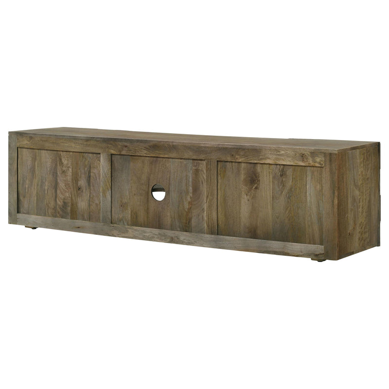 Keese 2-door Wood 70-inch TV Stand Media Console Mango Brown