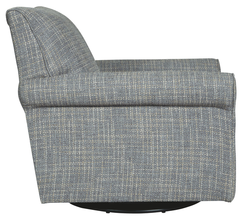 Renley - Swivel Glider Accent Chair - Ash
