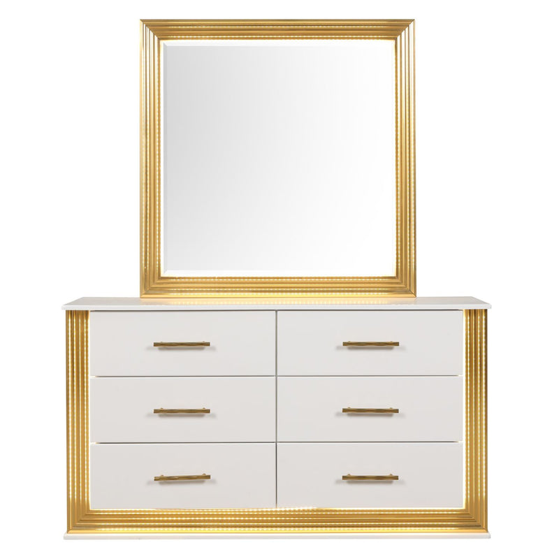 Obsession - 6 Drawer Dresser - White