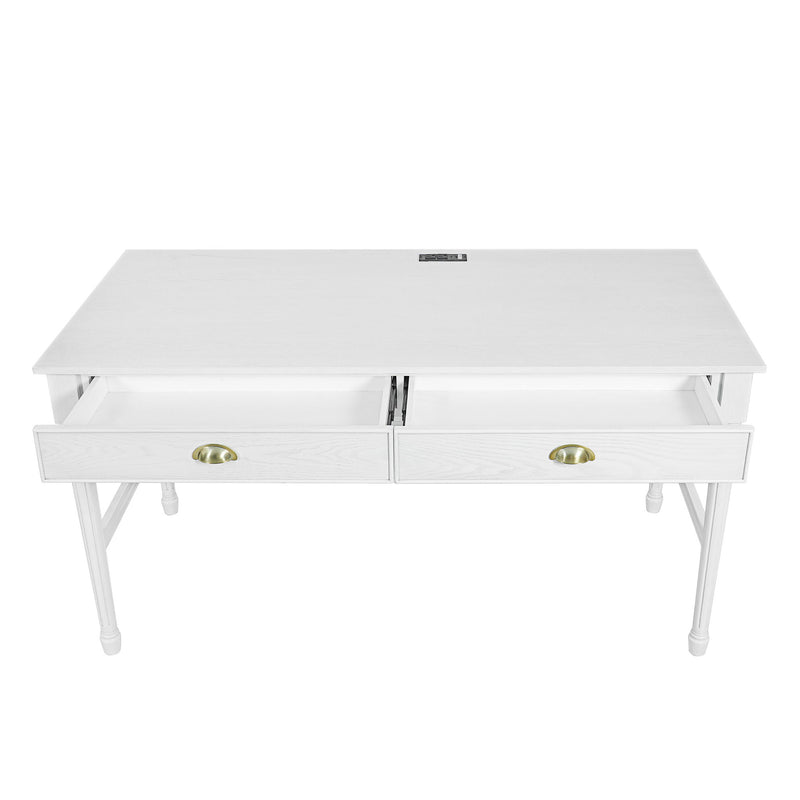 Modern Writing Desk With Drawers For Home Office