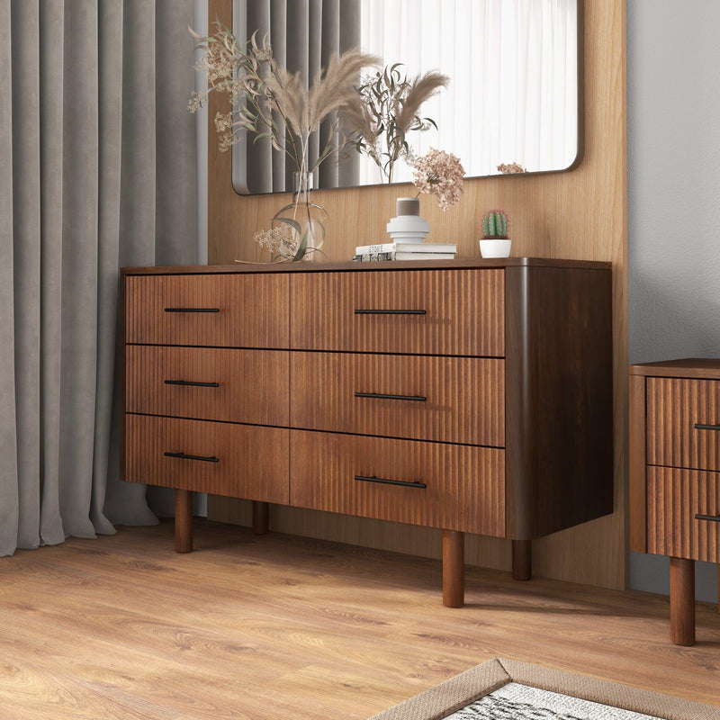 Logan - Dresser With 6 Drawers - Brown