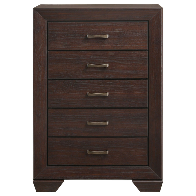 Hadfield - 5 Drawer Chest In Rich - Dark Brown