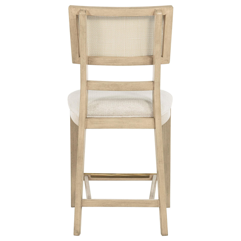 Kailani Rattan Cane Counter Side Chair Beige Oak (Set of 2)