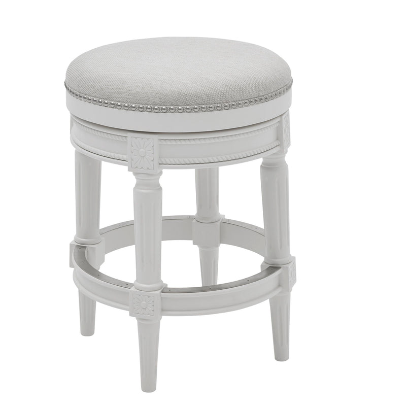 Rustic Elegance Backless Swivel Stool
