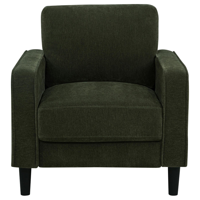 Ruth 3-piece Fabric Upholstered Track Arm Sofa Matcha Green