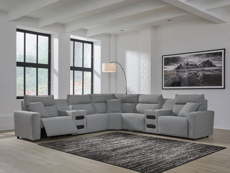 ModMax II - Salt And Pepper - Reclining Sectional