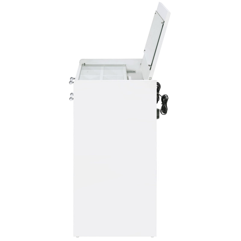 Ayuba - 3 Drawer Makeup Vanity Table With Mirror And Stool