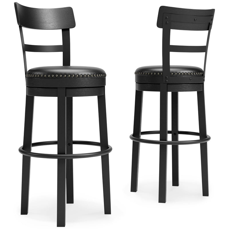 Valebeck - Tall Upholstered Swivel Barstool