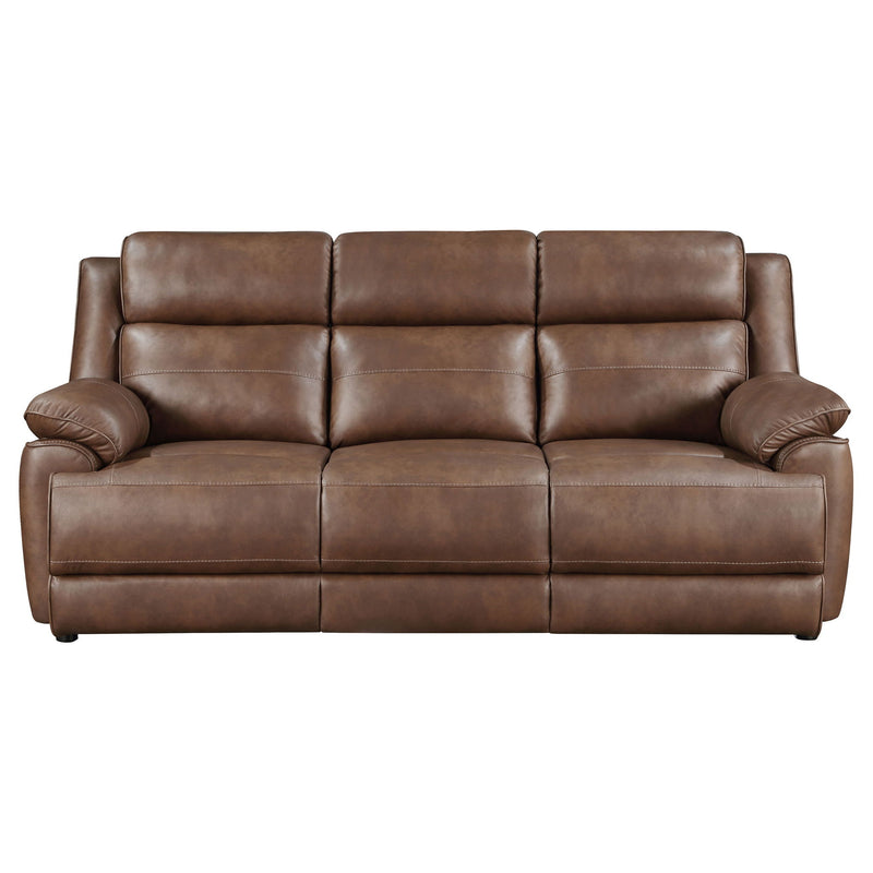 Worthington - Padded Arm Sofa - Dark Brown
