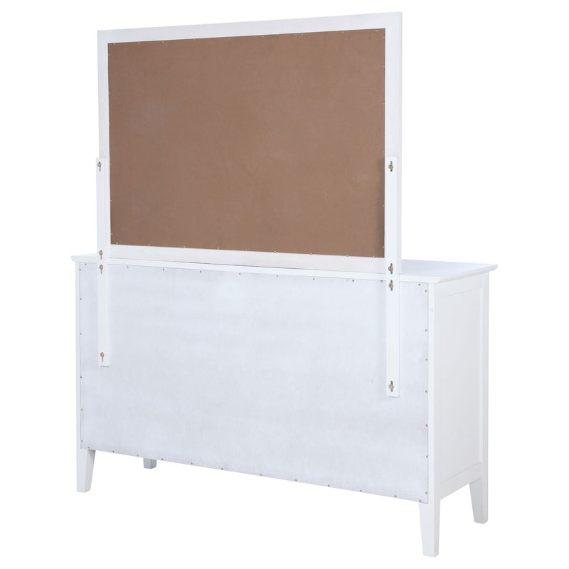Talia - 10 Drawer Dresser And Mirror Set - White