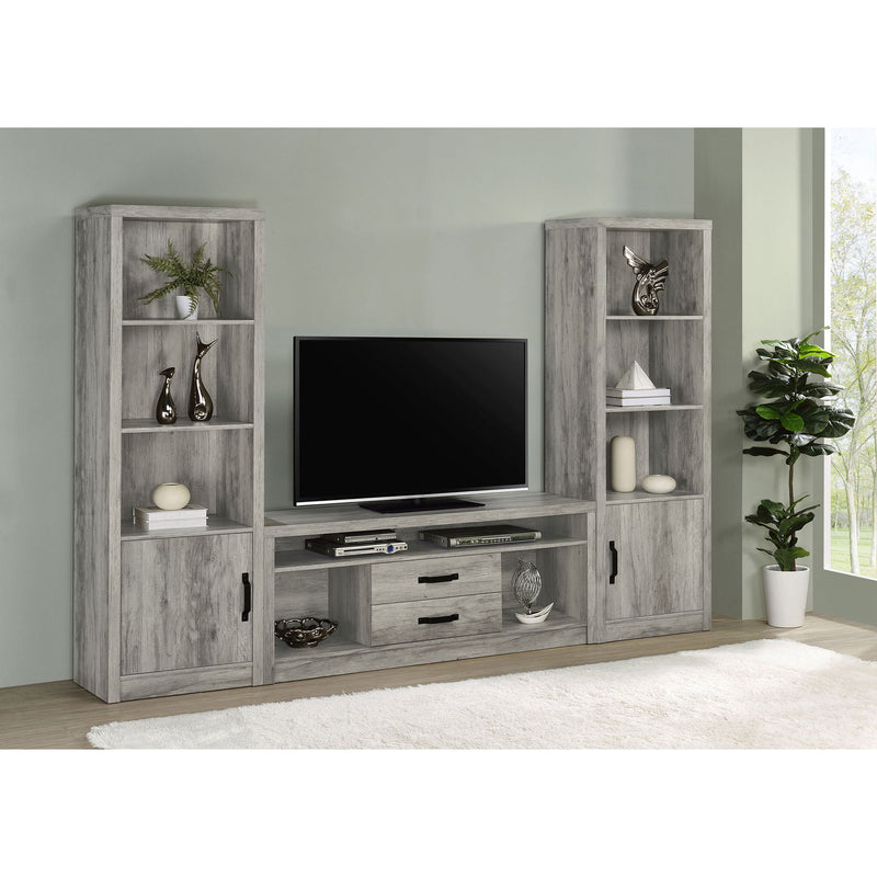 Bergeron - 2 Drawer TV Stand - Driftwood