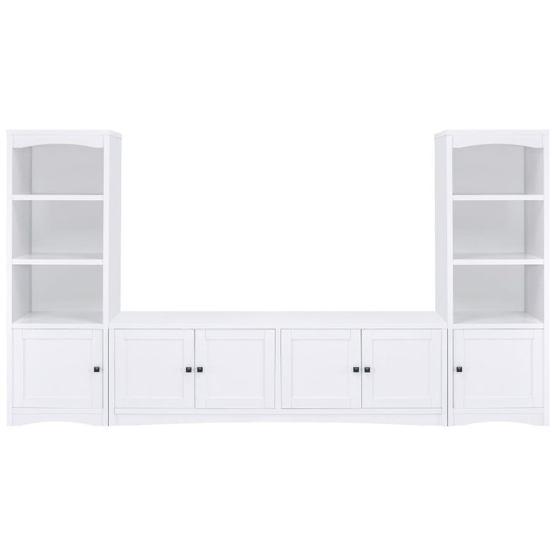 Laughlin - 3 Shelf Engineered Wood Media Tower