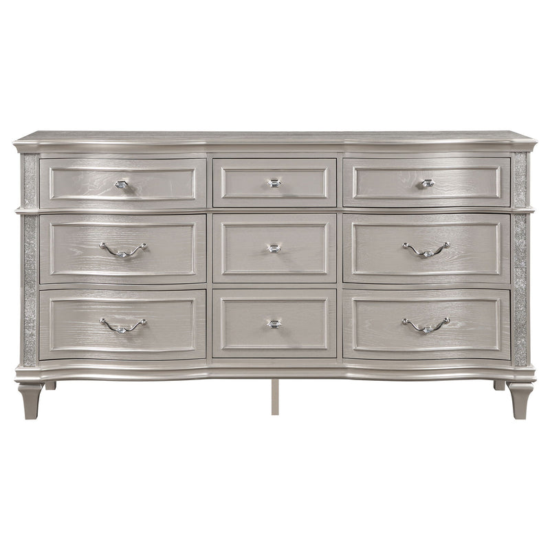 Katerina - 9 Drawer Dresser With Removable Jewelry Tray - Oak